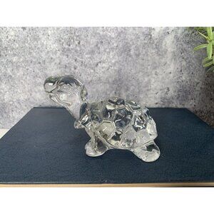 Bohemia Crystal Turtle Clear Made In Czech Republic Lead Crystal Over 24% PbO
